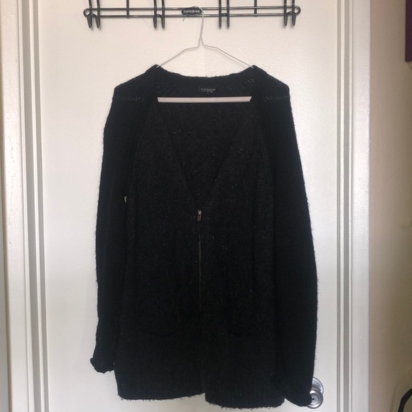 Grey and black knit cardigan - Picture 1 of 5